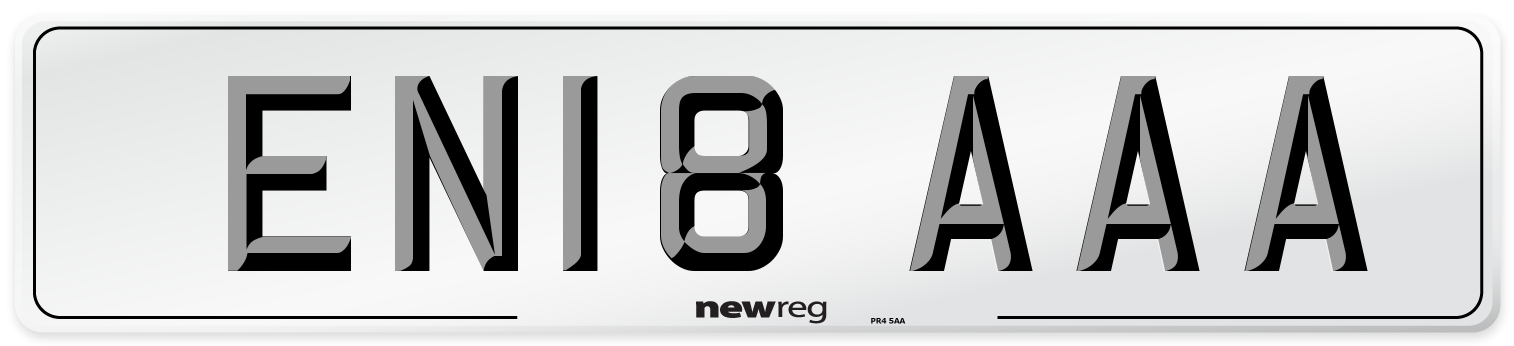 EN18 AAA Number Plate from New Reg